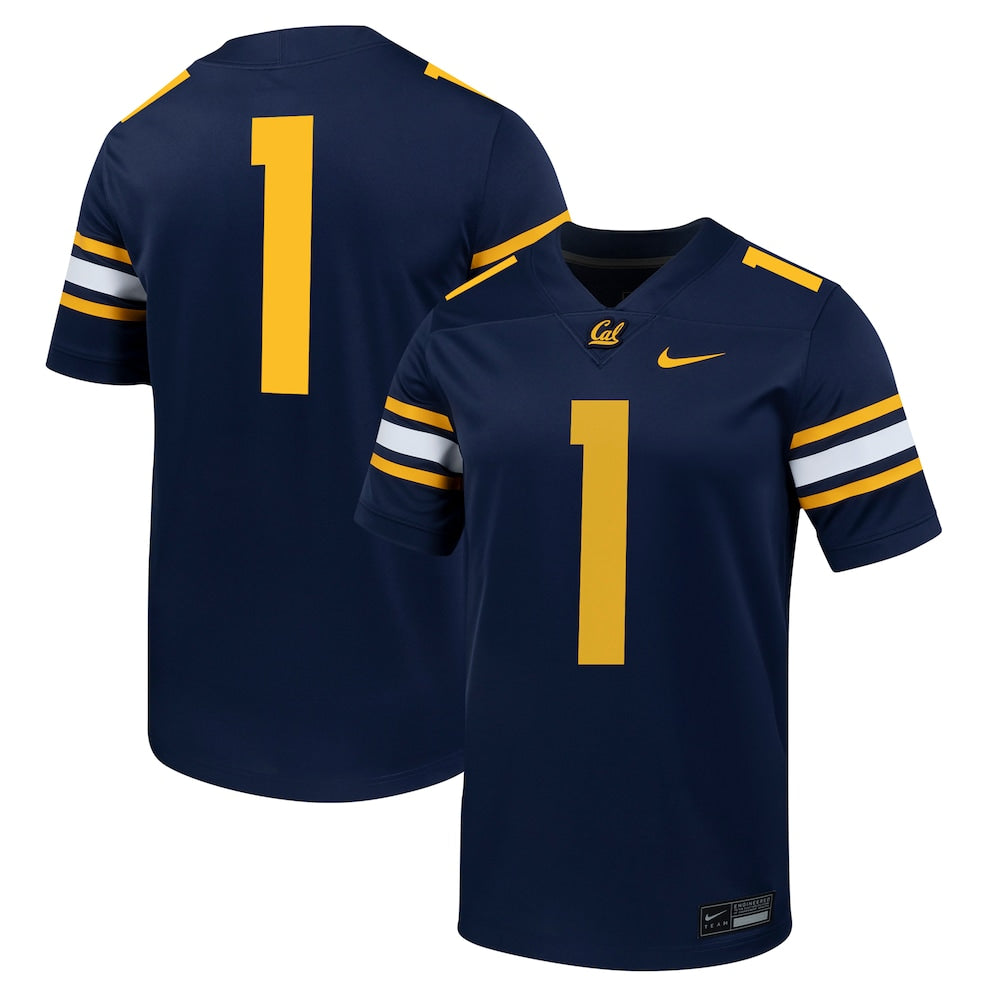 Cal Bears #1 Untouchable Navy Football Jersey product image