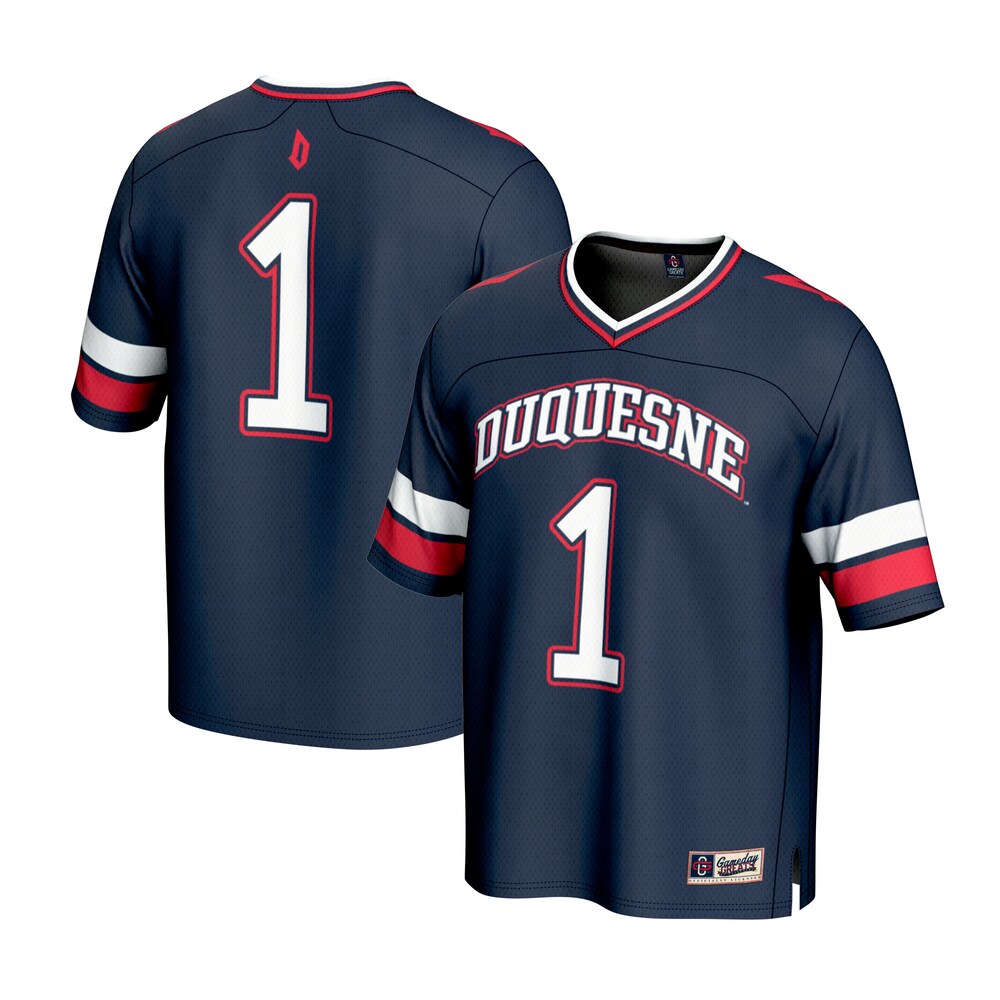 Duquesne Dukes Lightweight Navy Football Jersey product image