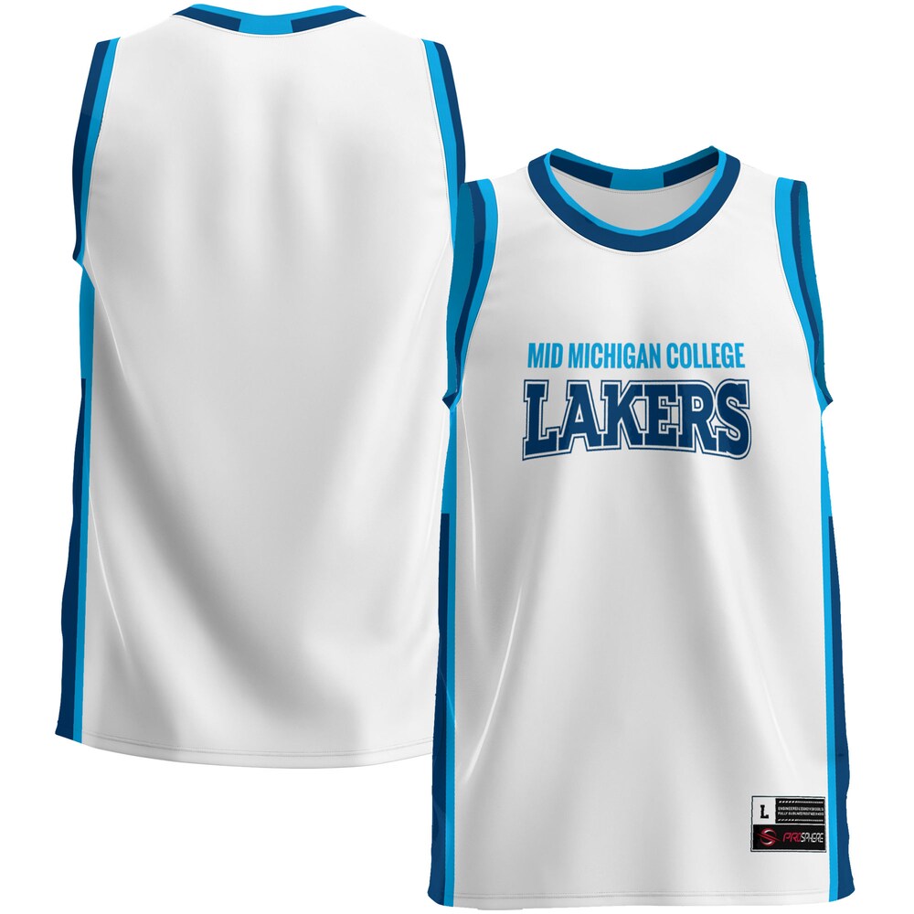 Mid Michigan College Lightweight Gameday Greats White Basketball Jersey product image