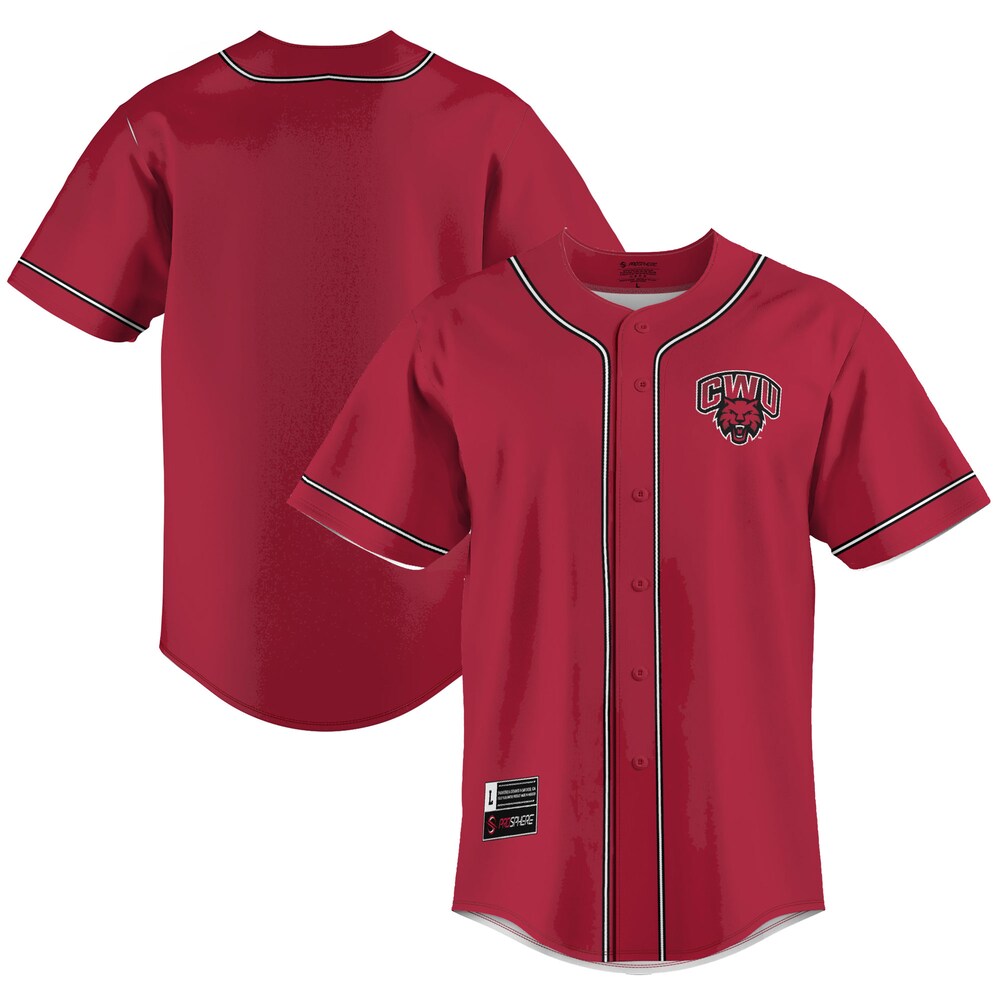 Central Washington Wildcats Lightweight Gameday Greats Crimson Baseball Jersey product image