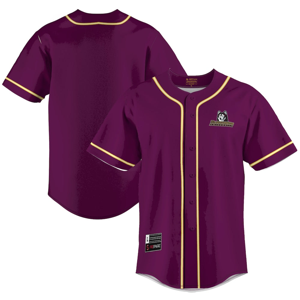 Bloomsburg Huskies Lightweight Gameday Greats Maroon Baseball Jersey product image