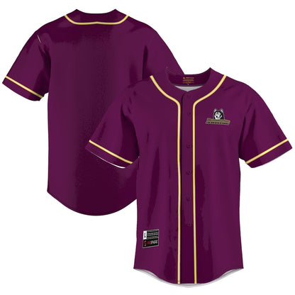 Bloomsburg Huskies Lightweight Gameday Greats Maroon Baseball Jersey product image