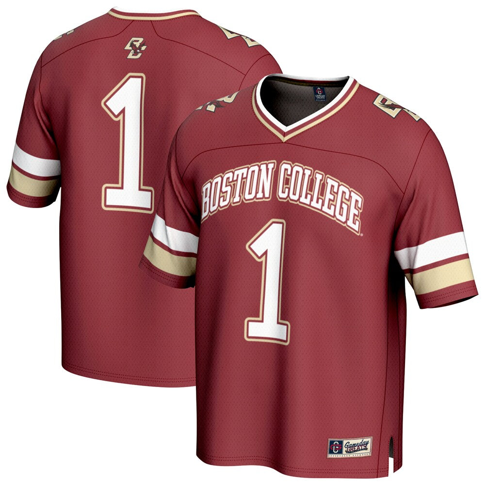 Boston College Eagles Lightweight Gameday Greats Maroon Football Jersey product image