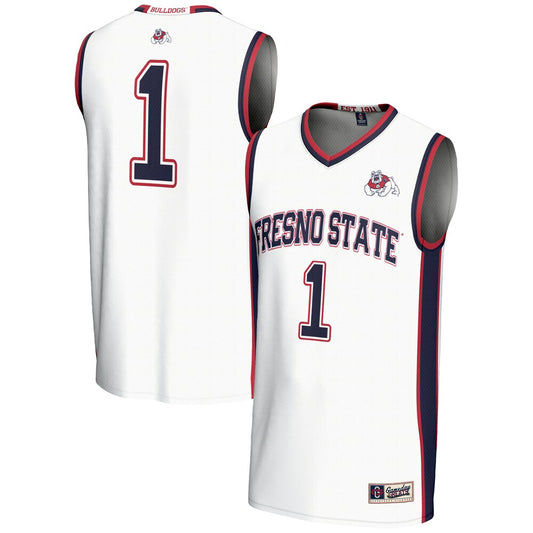 Fresno State Bulldogs 2077 Lightweight Gameday Greats White Basketball Jersey product image