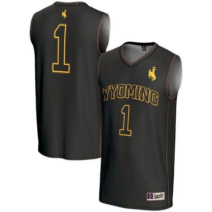 Wyoming Cowboys 2078 Lightweight Gameday Greats Black Basketball Jersey product image