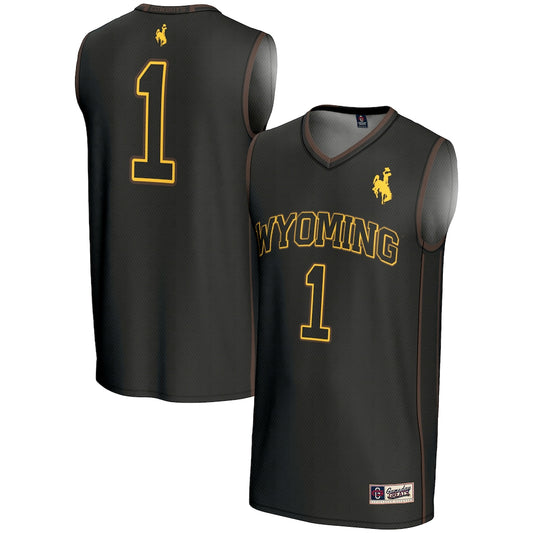 Wyoming Cowboys 2078 Lightweight Gameday Greats Black Basketball Jersey product image