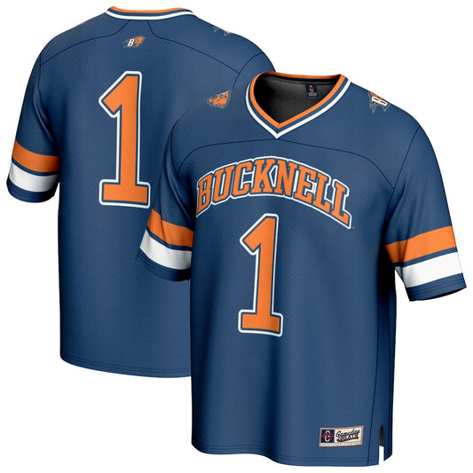 Bucknell Bison 2092 Lightweight Gameday Greats Blue Football Jersey product image