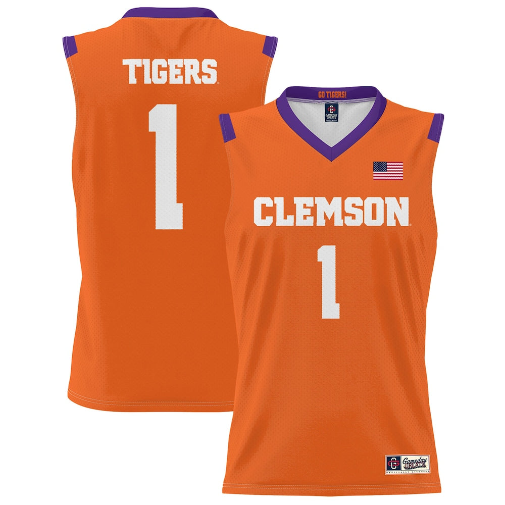 Clemson Tigers 2032 Lightweight Gameday Greats Orange Basketball Jersey product image