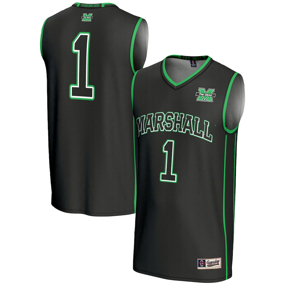 Marshall Thundering Herd 2086 Lightweight Gameday Greats Black Basketball Jersey product image