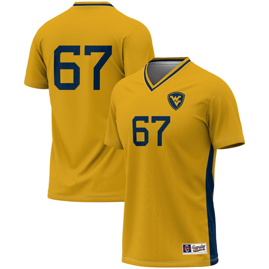 West Virginia Mountaineers 2072 Lightweight Gameday Greats Gold Soccer Jersey product image