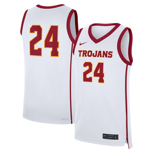 USC Trojans #24 2035 Replica Home White Football Jersey product image