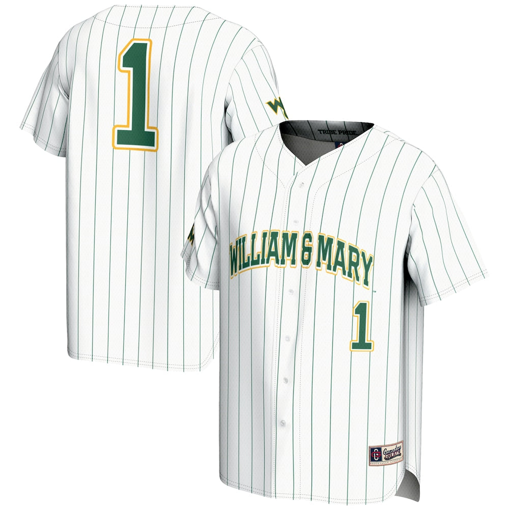 William & Mary Tribe 2039 Lightweight Gameday Greats White Baseball Jersey product image