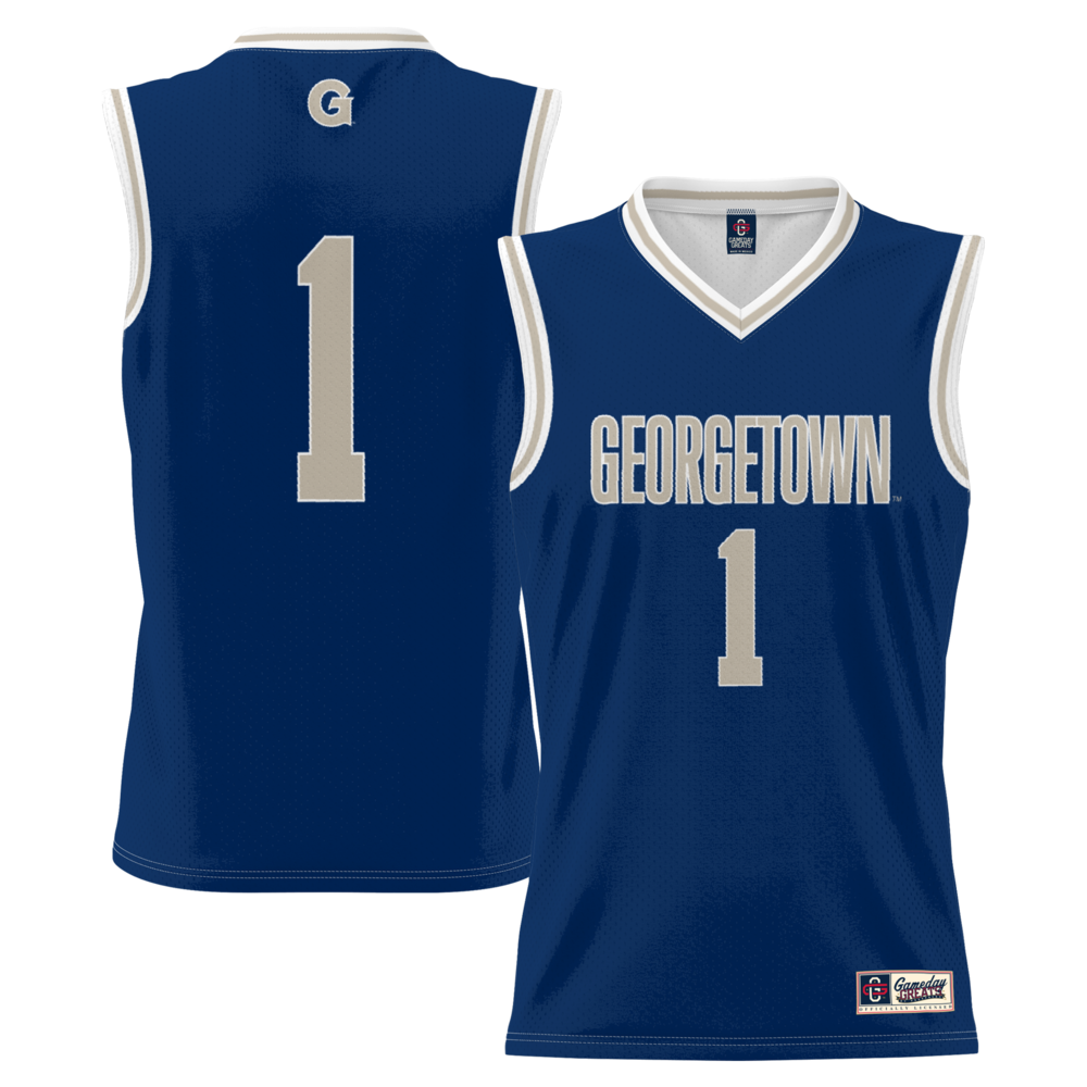 Georgetown Hoyas 2058 Lightweight Gameday Greats Navy Basketball Jersey product image