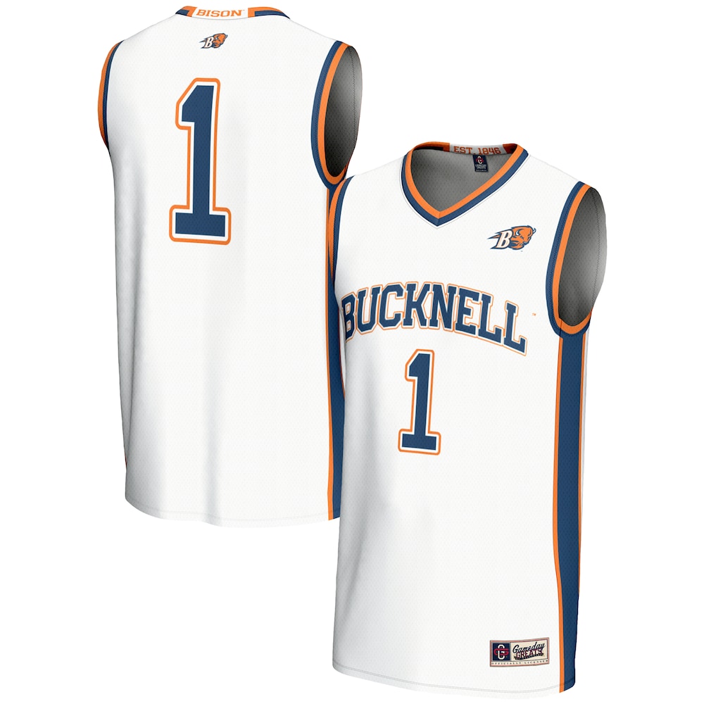 Bucknell Bison 2016 Lightweight Gameday Greats White Basketball Jersey product image
