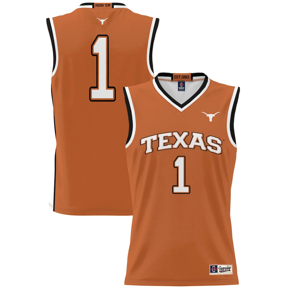 Texas Longhorns 2050 Lightweight Gameday Greats Orange Basketball Jersey product image