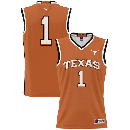 Texas Longhorns 2050 Lightweight Gameday Greats Orange Basketball Jersey product image