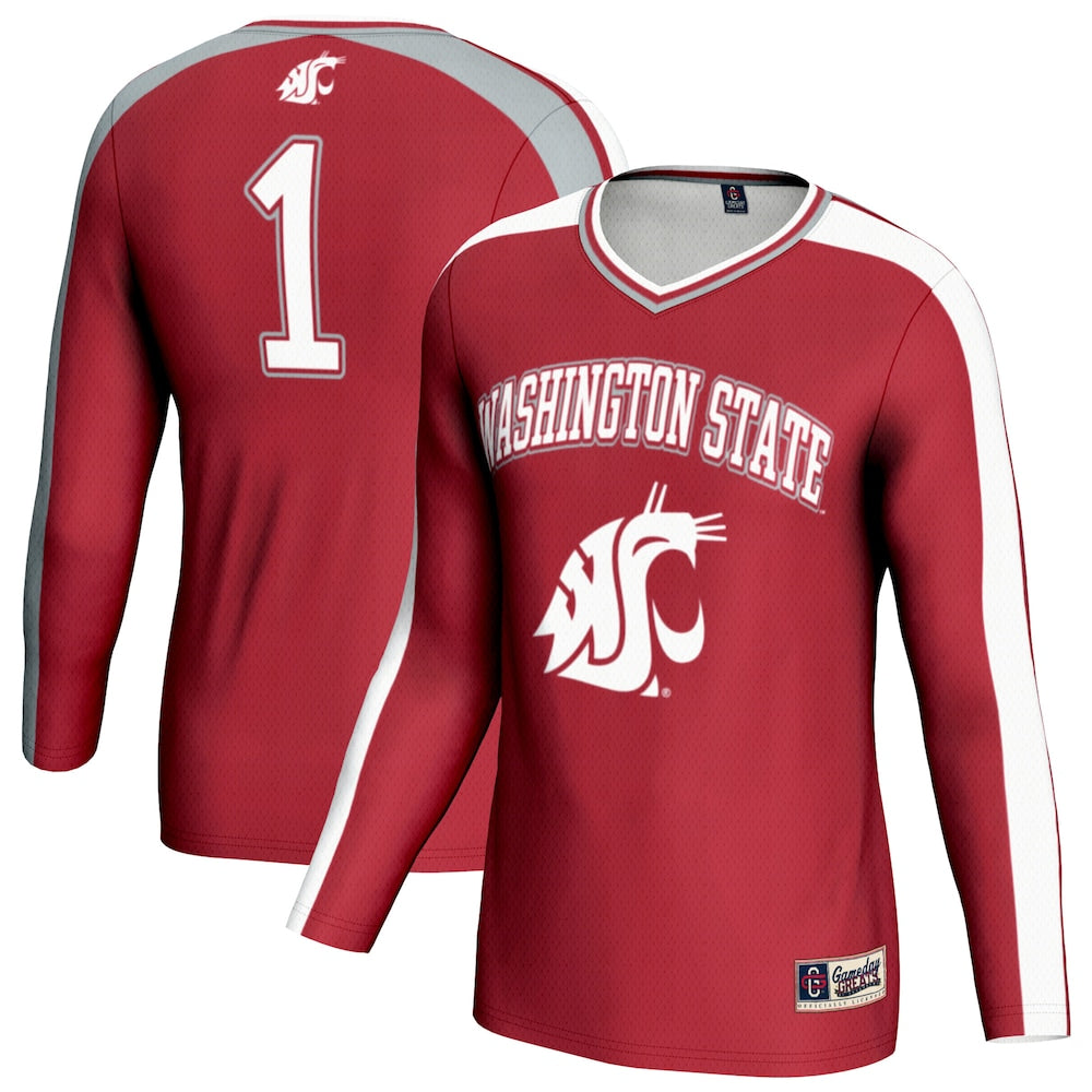 Washington State Cougars Lightweight Gameday Greats Crimson Football Jersey product image