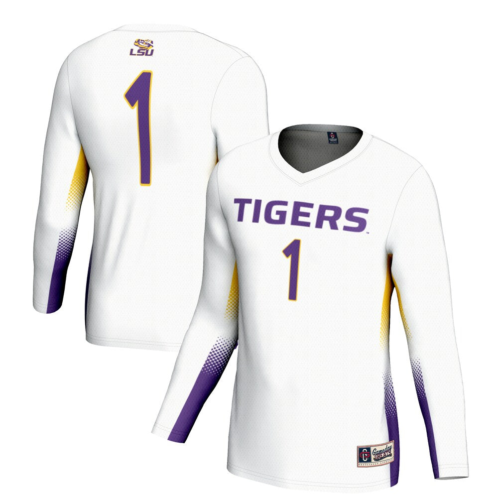 LSU Tigers Lightweight Gameday Greats White Football Jersey product image
