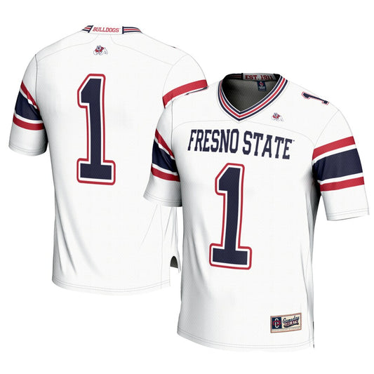 Fresno State Bulldogs Gameday Greats White Football Jersey product image