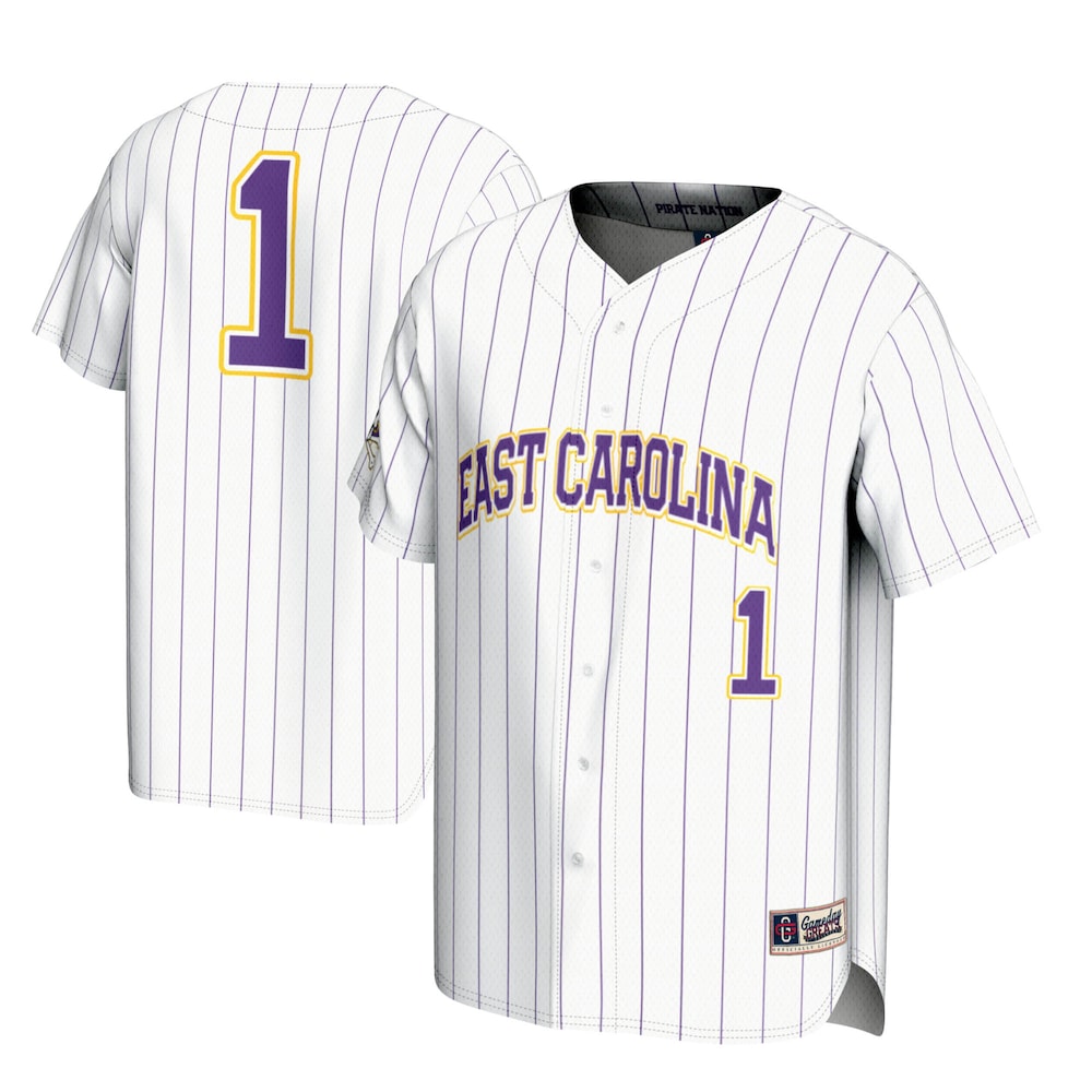 Ecu Pirates Lightweight Gameday Greats White Baseball Jersey product image