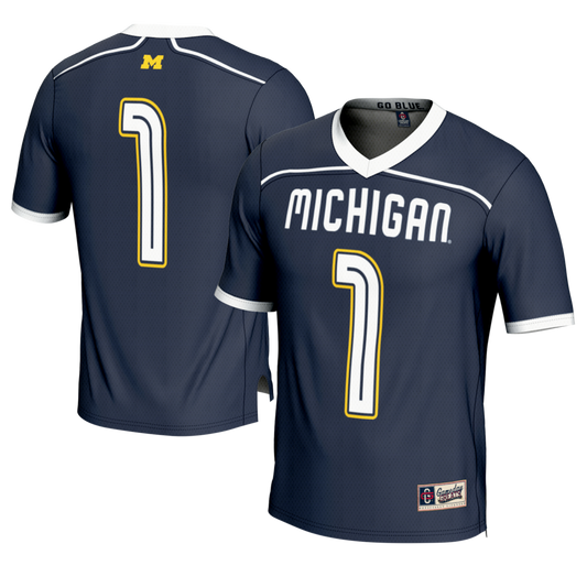 Michigan Wolverines Lightweight Gameday Greats Navy Football Jersey product image