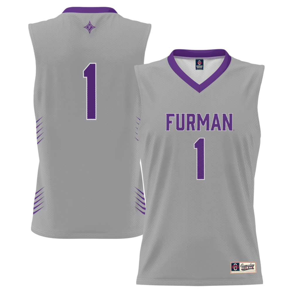 Furman Paladins Lightweight Gameday Greats Gray Basketball Jersey product image