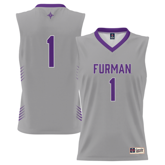 Furman Paladins Lightweight Gameday Greats Gray Basketball Jersey product image