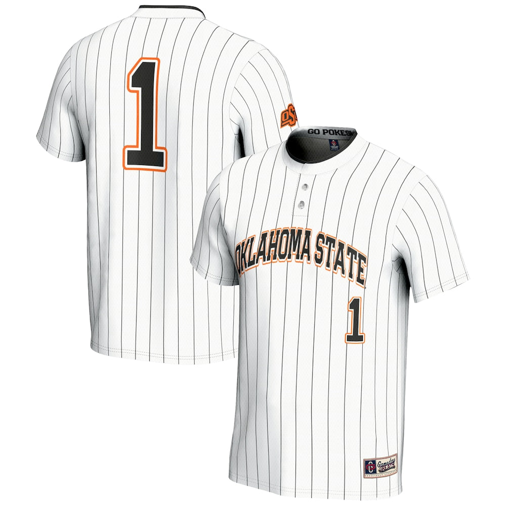 Oklahoma State Cowboys Lightweight Gameday Greats White Football Jersey product image