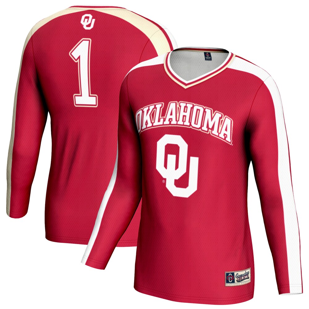 Oklahoma Sooners Lightweight Gameday Greats Crimson Football Jersey product image