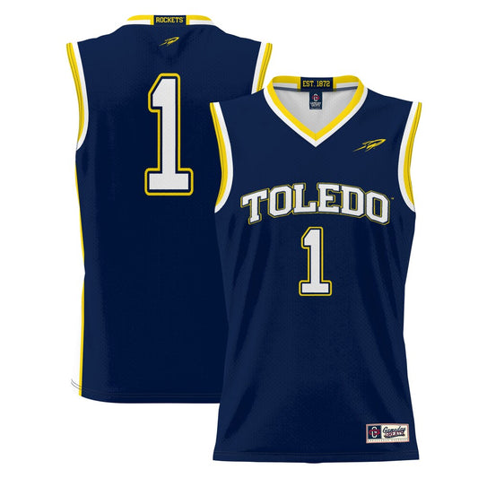 Toledo Rockets Lightweight Gameday Greats Blue Basketball Jersey product image