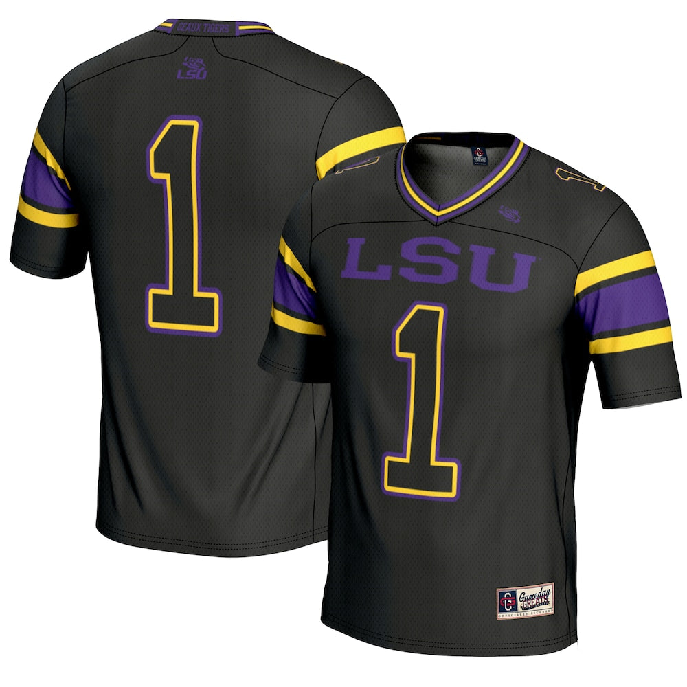 LSU Tigers Gameday Greats Black Football Jersey product image