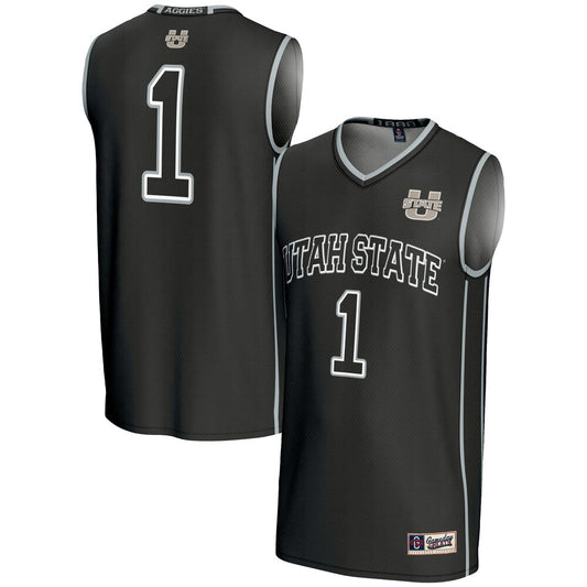 Utah State Aggies Lightweight Gameday Greats Black Basketball Jersey product image