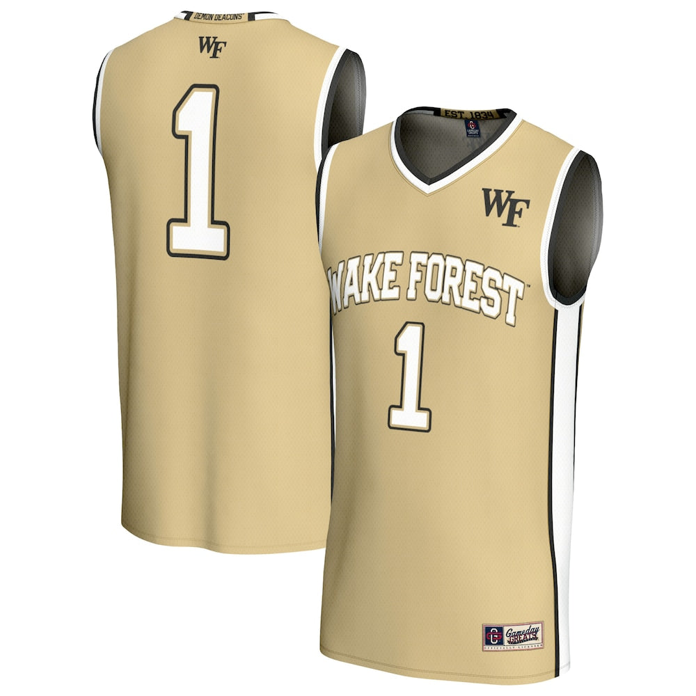 Wake Forest Demon Deacons Lightweight Gameday Greats Gold Basketball Jersey product image