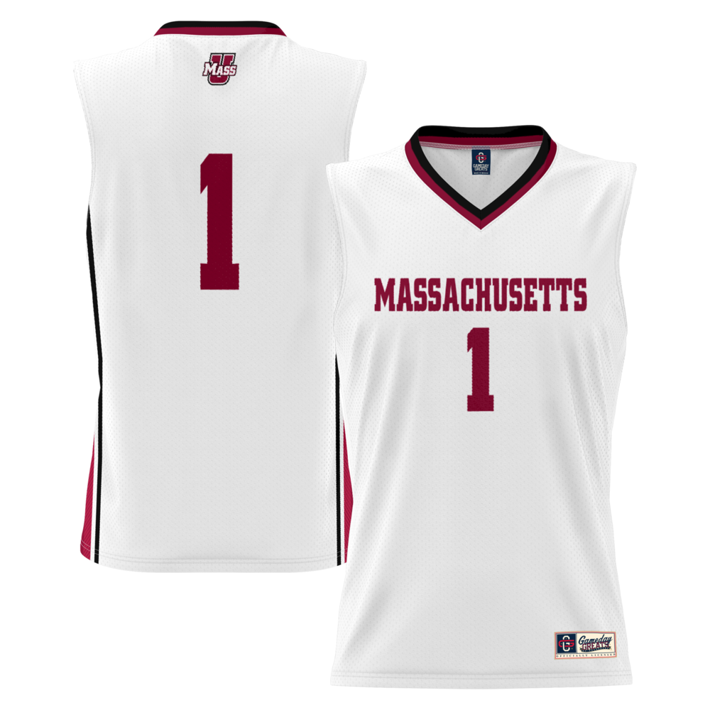 Umass Minutemen Lightweight Gameday Greats White Basketball Jersey product image