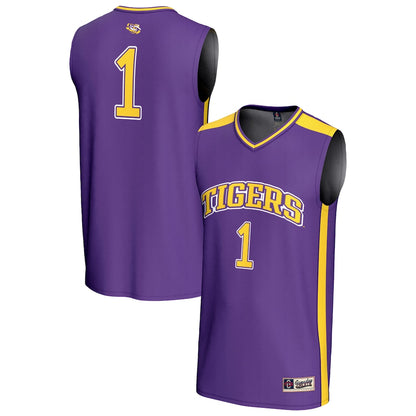 LSU Tigers Lightweight Gameday Greats Purple Basketball Jersey product image