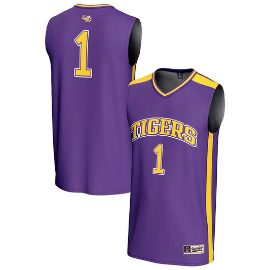 LSU Tigers Lightweight Gameday Greats Purple Basketball Jersey product image