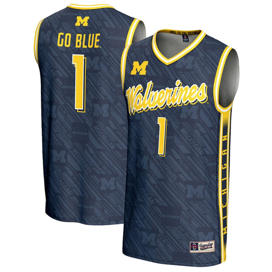 Michigan Wolverines Lightweight Gameday Greats Navy Basketball Jersey product image