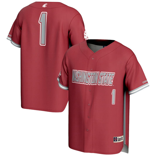 Washington State Cougars Lightweight Gameday Greats Crimson Baseball Jersey product image