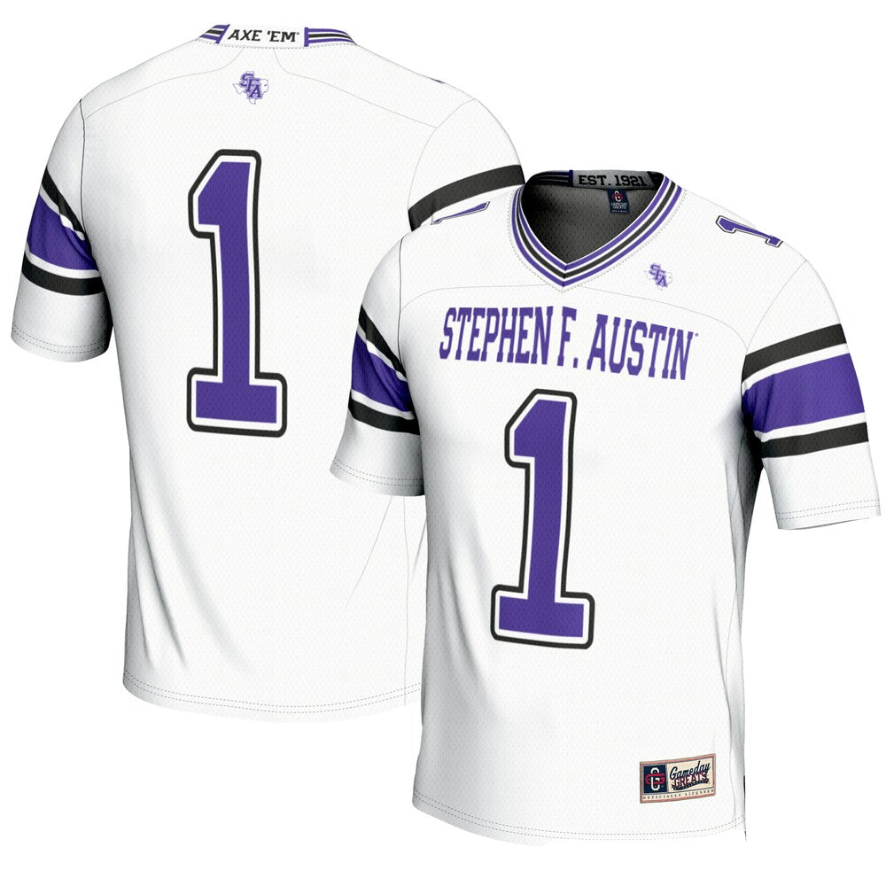 Stephen F Austin Lumberjacks Gameday Greats White Football Jersey product image