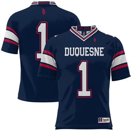 Duquesne Dukes Gameday Greats Blue Football Jersey product image