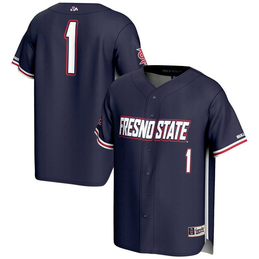 Fresno State Bulldogs Lightweight Gameday Greats Navy Baseball Jersey product image