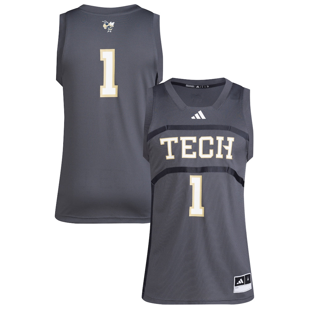 Georgia Tech Yellow Jackets #1 Swingman Replica Yellow Football Jersey product image