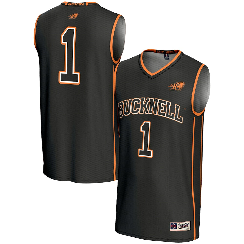 Bucknell Bison Lightweight Gameday Greats Black Basketball Jersey product image