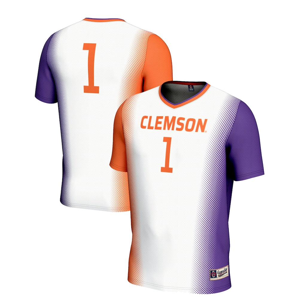 Clemson Tigers Lightweight Gameday Greats White Soccer Jersey product image