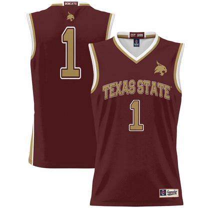 Texas State Bobcats Lightweight Gameday Greats Maroon Basketball Jersey product image