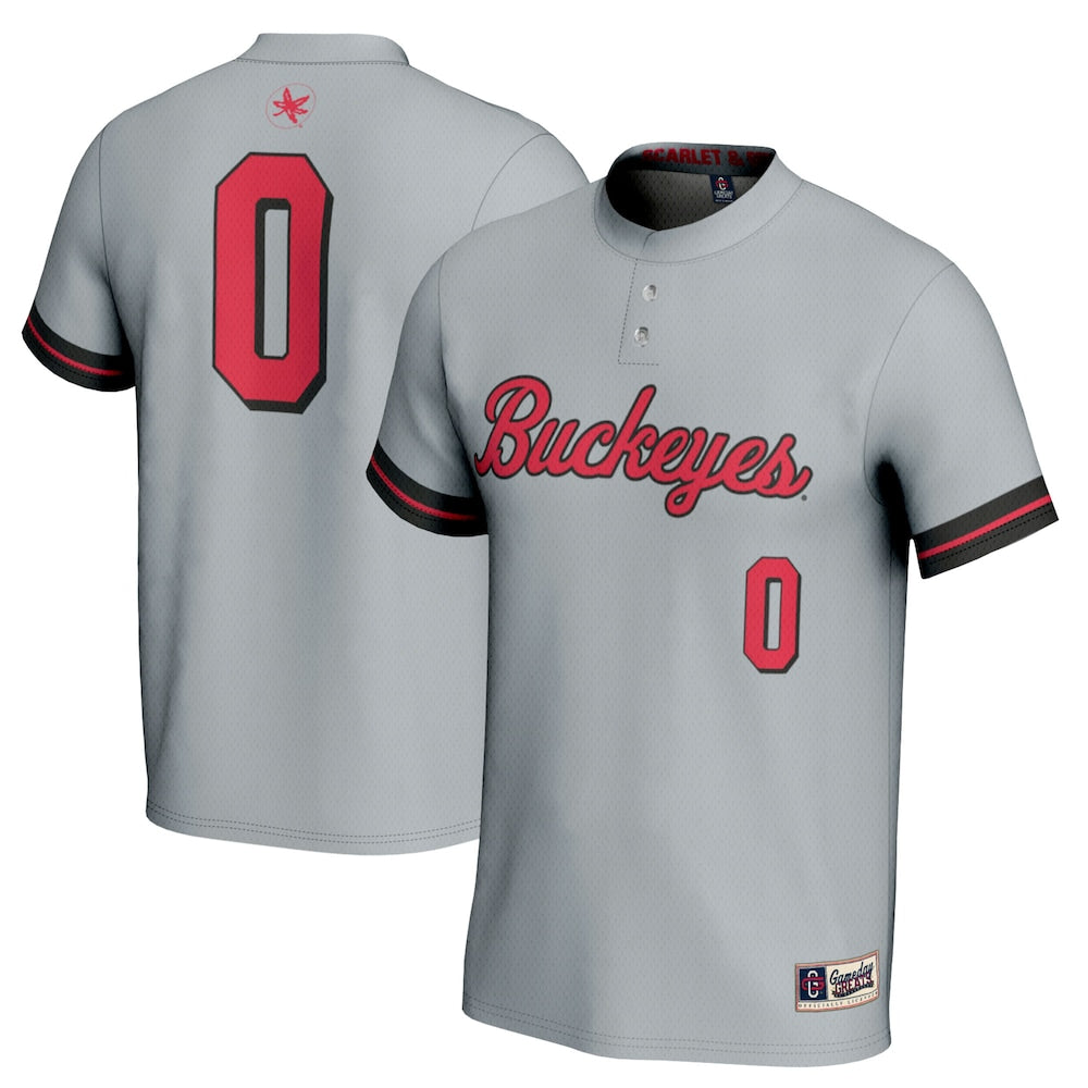 Ohio State Buckeyes Lightweight Gameday Greats Gray Football Jersey product image