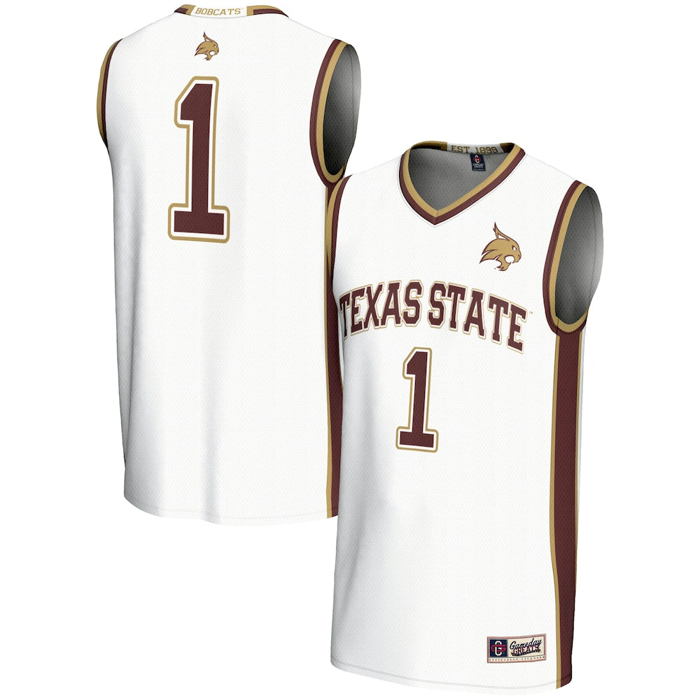 Texas State Bobcats Lightweight Gameday Greats White Basketball Jersey product image