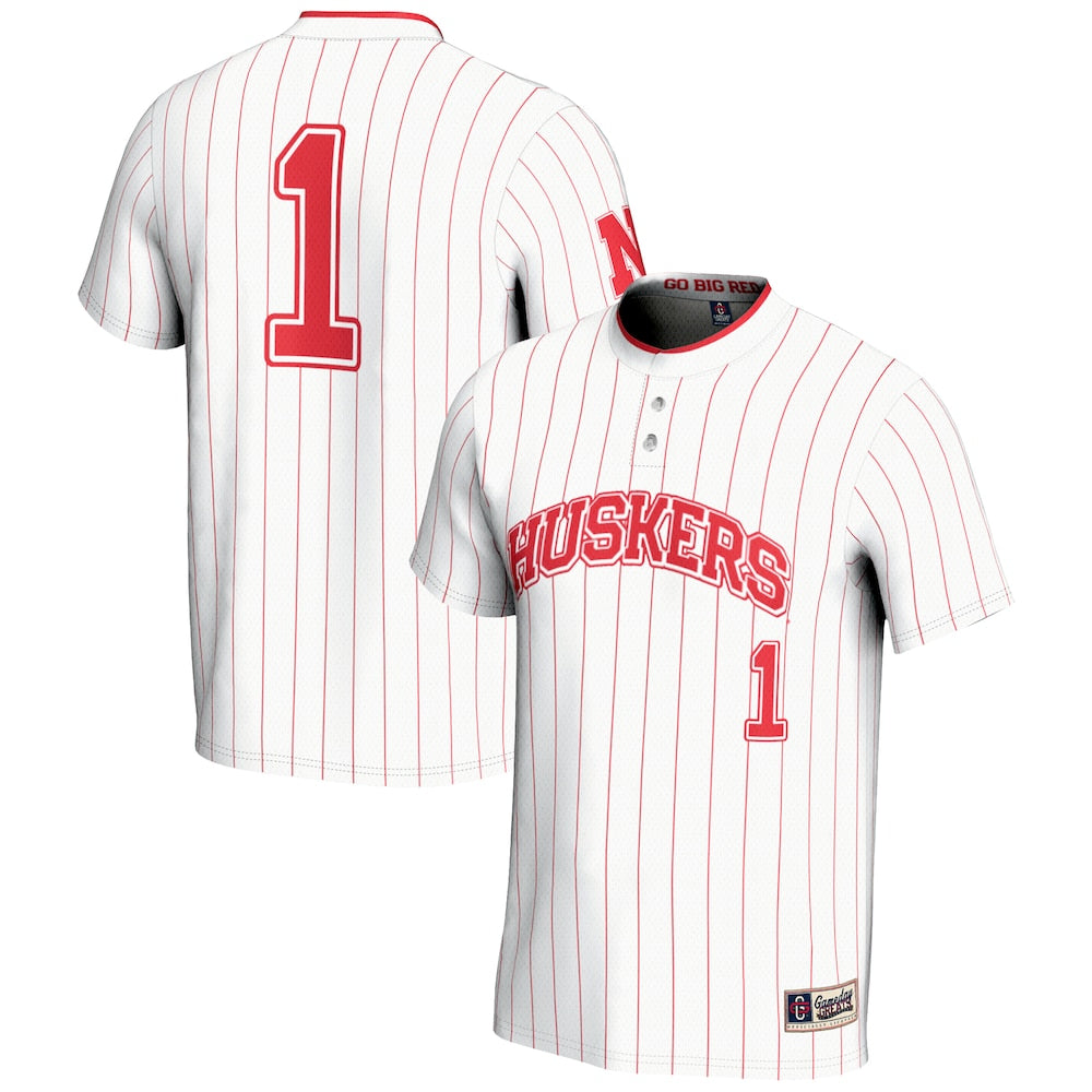 Nebraska Huskers Lightweight Gameday Greats White Football Jersey product image