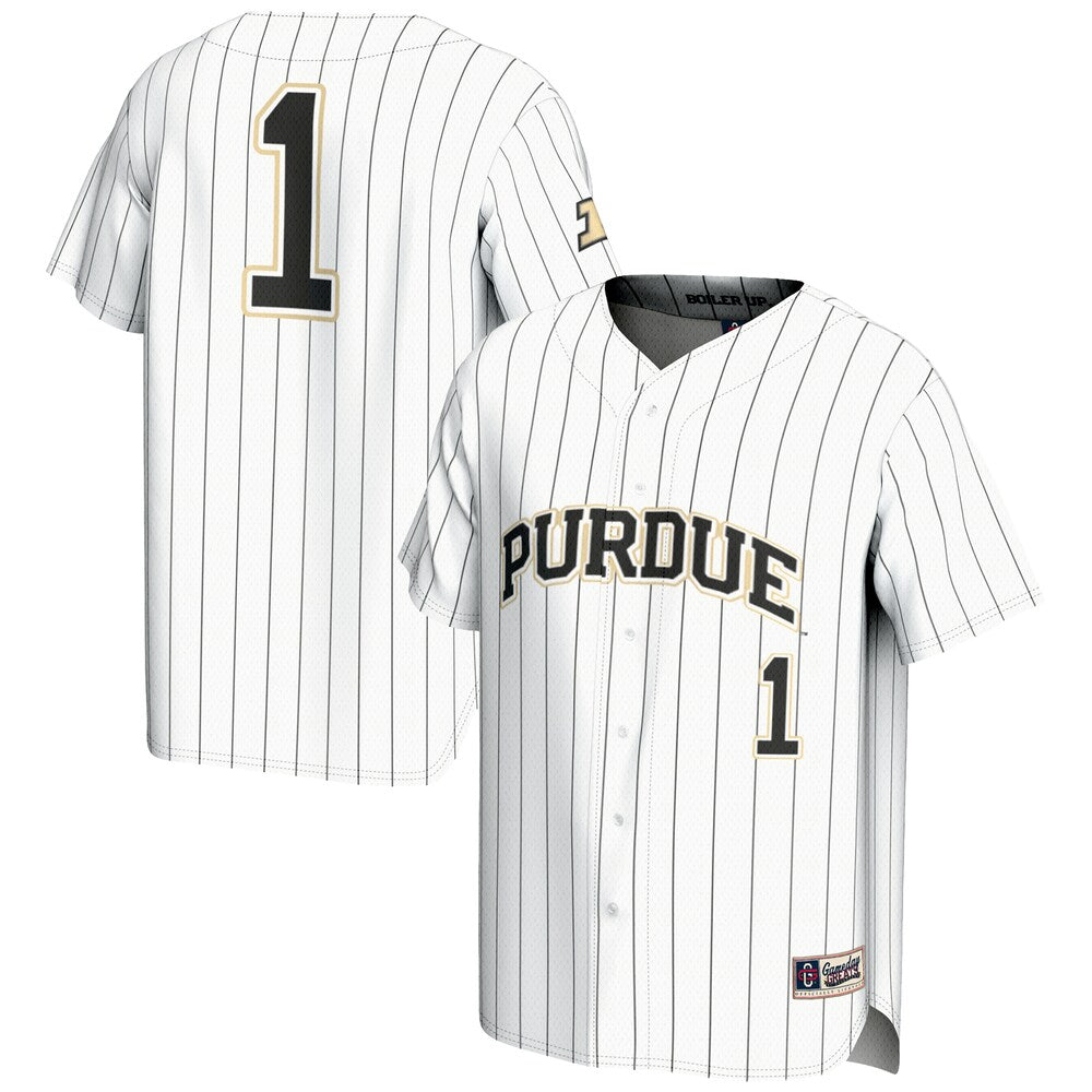 Purdue Boilermakers Lightweight Gameday Greats White Baseball Jersey product image
