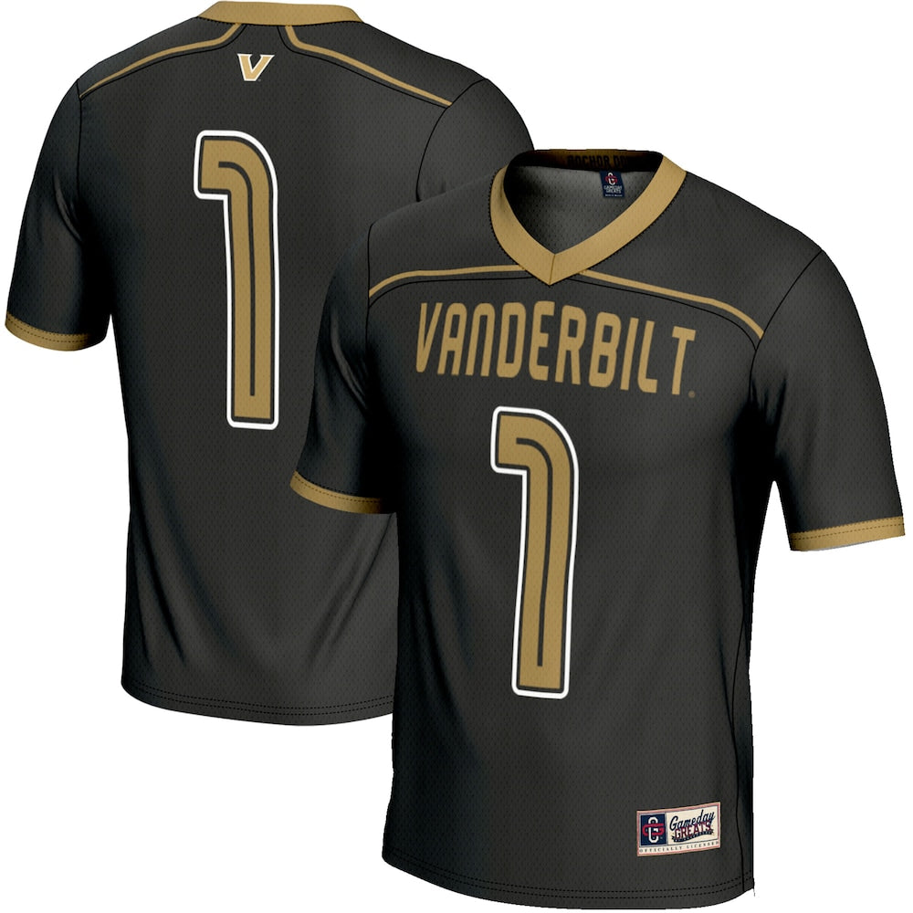 Vanderbilt Commodores Lightweight Gameday Greats Black Football Jersey product image